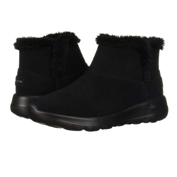 Skechers Suede On-The-Go Faux Fur Booties - Picture 7 of 7